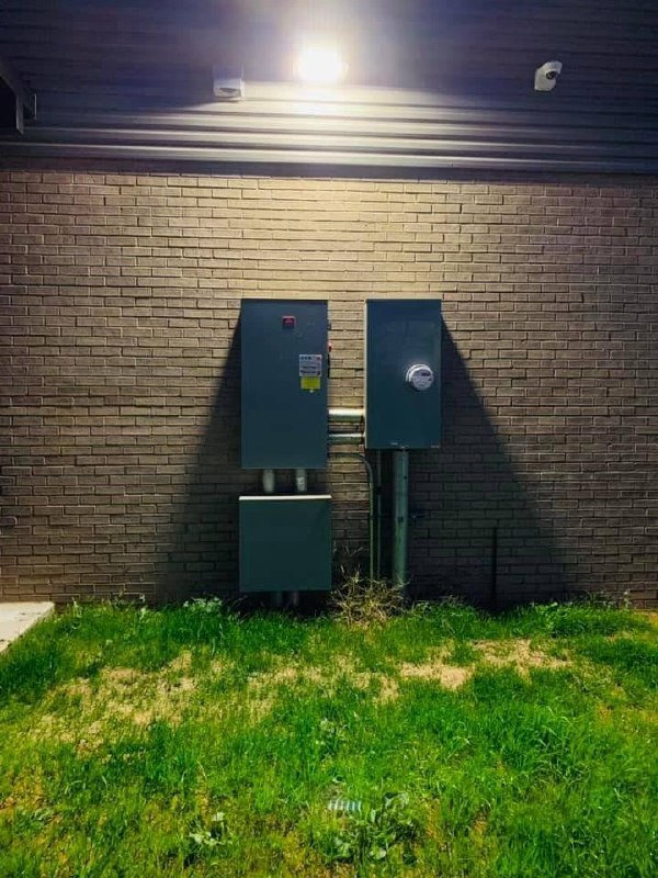 Exterior electrical service installation