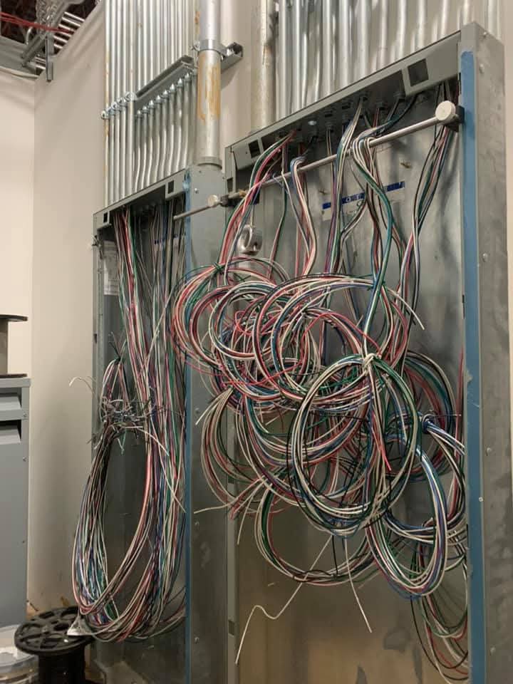 Wire Install on commercial project